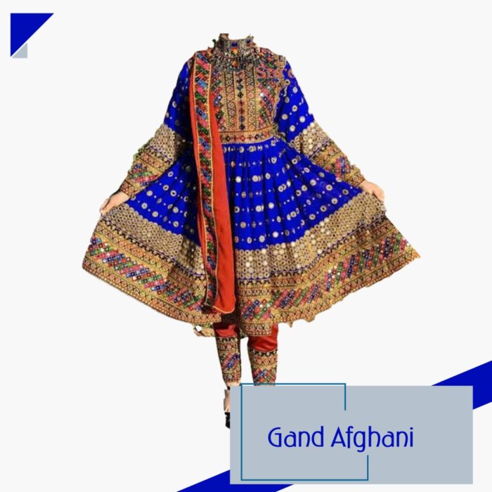 Womens Asian-Style Gand Afghani