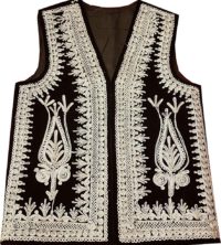 Traditional Afghan-Style Embroidered Waistcoats